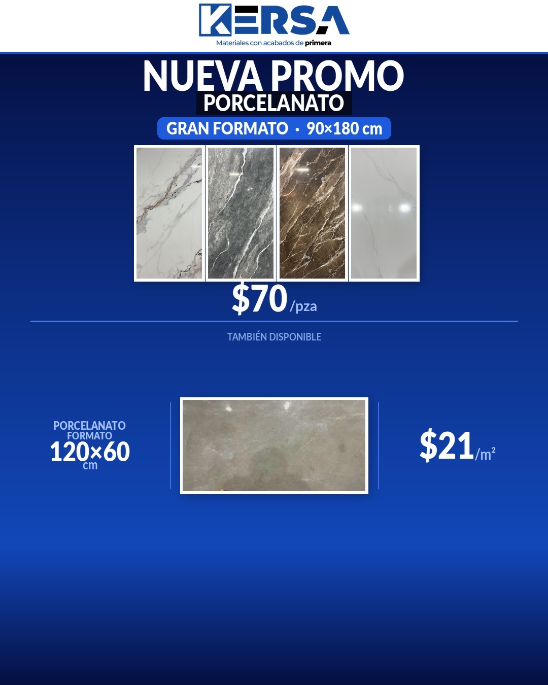 Colección Kersa Porcelanato